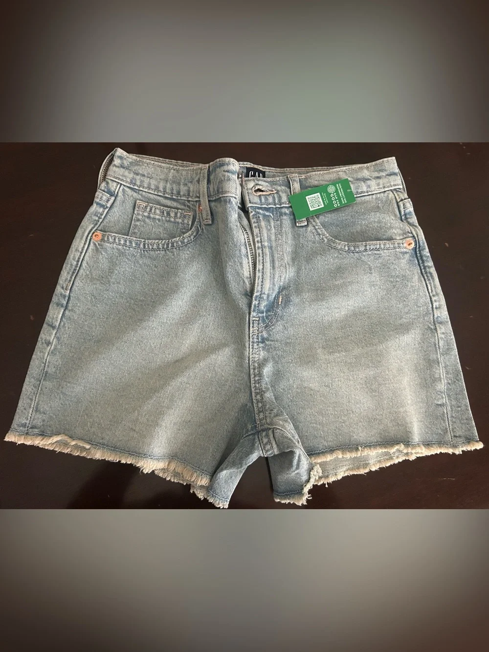 Set of 2 Gap Kids Dark Blue and Light Blue Denim Shorts NWT Sz 12